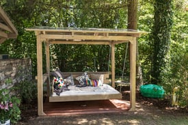 Backyard Swinging Bed